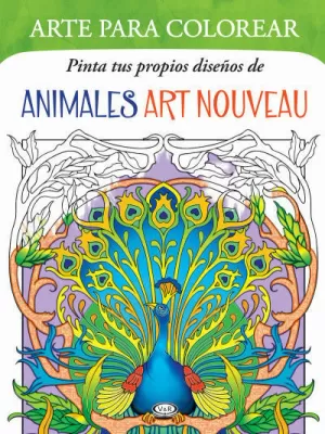 ARTE PARA COLOREAR - ANIMALES ART NOUVEAU