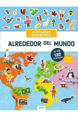 ALREDEDOR DEL MUNDO, STICKERS EDUCATIVOS
